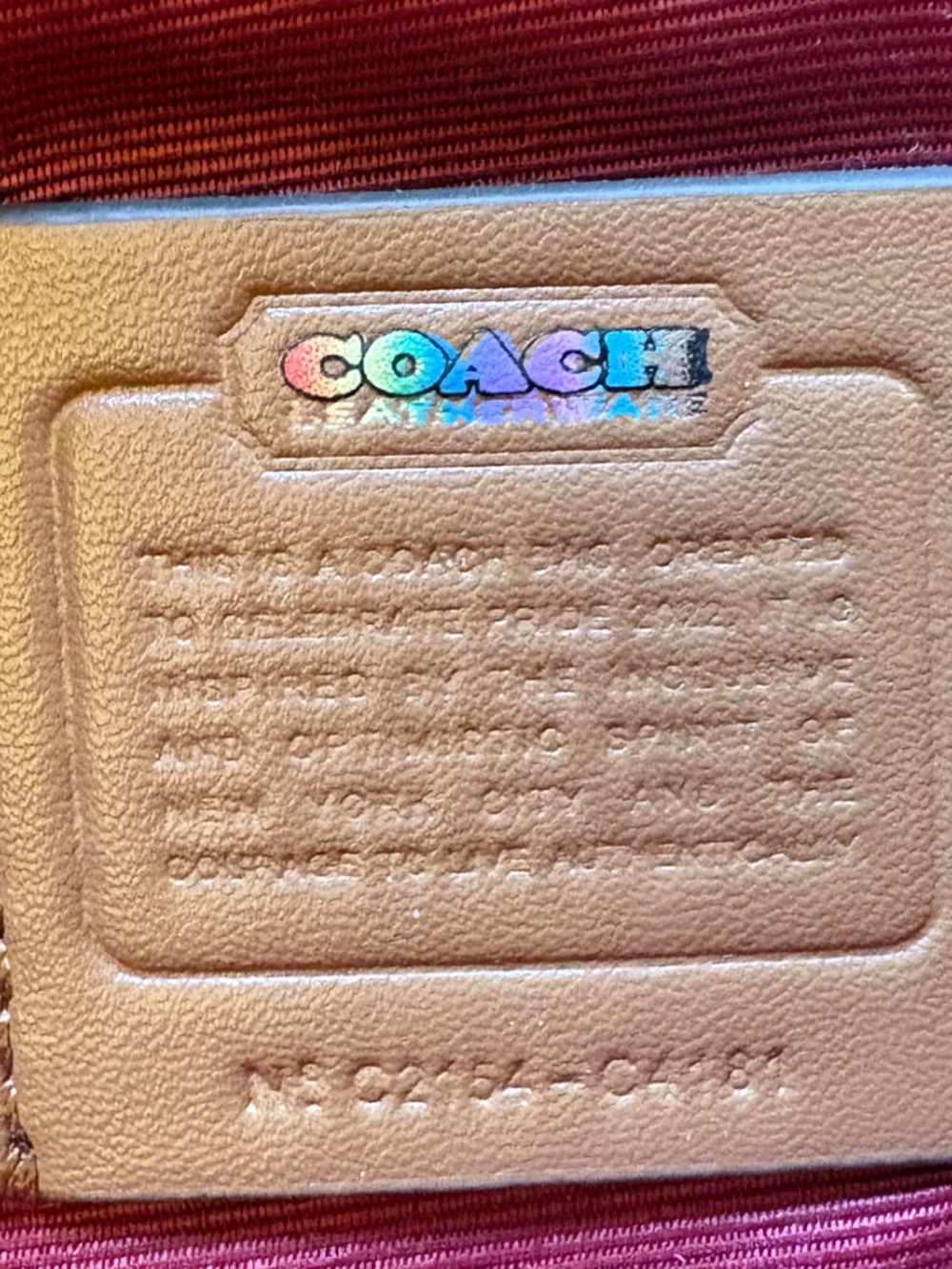 Coach Rainbow Tote Bag Purse-Never Used! - Picture 2 of 8